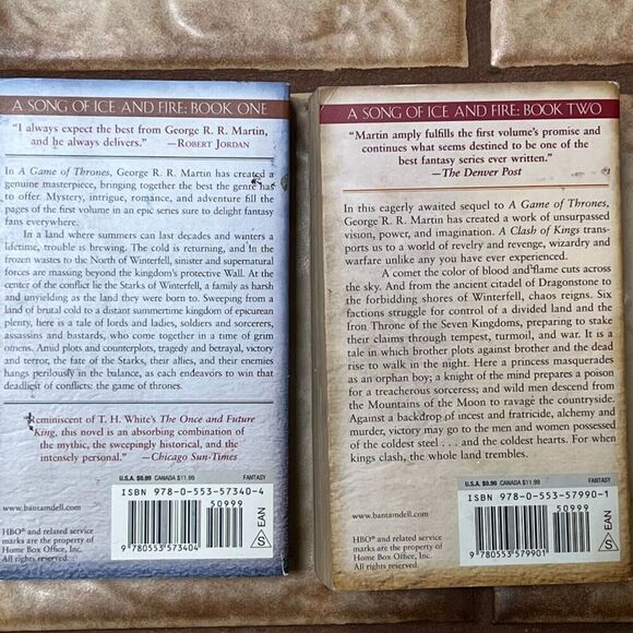 George R. R. Martin A Song Of Ice & Fire A Game Of Thrones Clash Of Kings Books - Picture 3 of 4